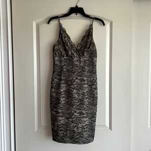 Black lace Kathlin Argiro cocktail dress